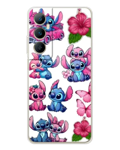 Чохол для Realme C76 з картинкою «Стікери Stitch та Angel»