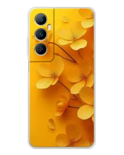 Чехол для Realme C76 с картинкой «Золотые лепестки»