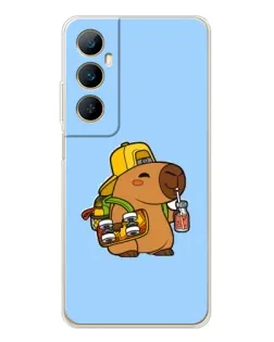 Чехол для Realme C76 с картинкой «Капибара на скейте» Чехол для Realme C76 с картинкой «Капибара на скейте»