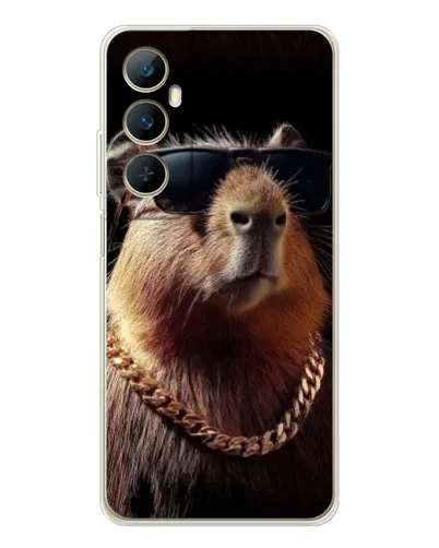 Чехол для Realme C76 с картинкой «Капибара золотая цепь» Чехол для Realme C76 с картинкой «Капибара золотая цепь»
