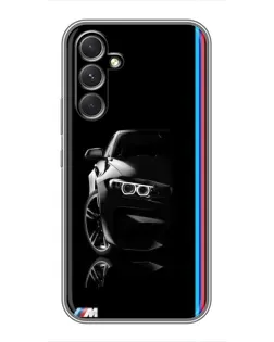 Чохол для Realme C83 з картинкою «Силует BMW в темряві»