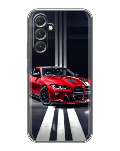 Чохол для Realme C83 з картинкою «Червона BMW на дорозі» Чохол для Realme C83 з картинкою «Червона BMW на дорозі»
