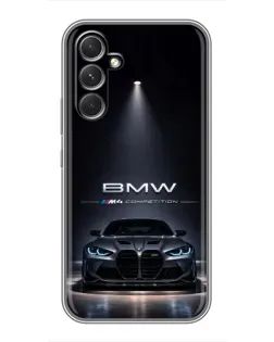 Чохол для Realme C83 з картинкою «BMW крізь нічне місто»