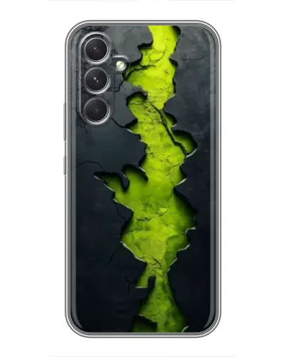 Чохол для Realme C83 з картинкою «Салатовий розлом скелі»