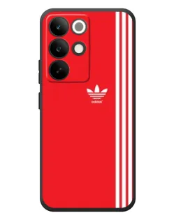 Чехол для Realme C85 Pro с картинкой «Красный минимализм Adidas»
