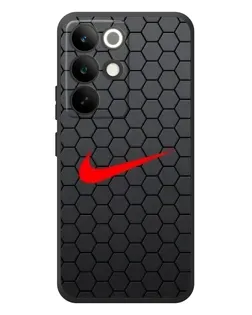 Чехол для Realme C85 Pro с картинкой «Nike — карбоновая сетка»