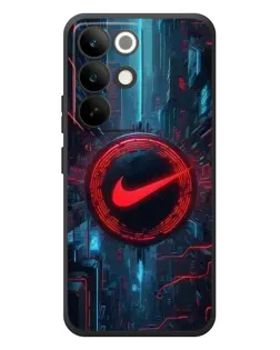 Чехол для Realme C85 Pro с картинкой «Техногенный стиль Nike»