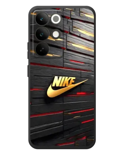 Чехол для Realme C85 Pro с картинкой «Золотой Nike на металле» Чехол для Realme C85 Pro с картинкой «Золотой Nike на металле»