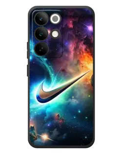 Чехол для Realme C85 Pro с картинкой «Космический Nike Swoosh»