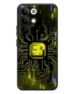Чехол для Realme C85 Pro с картинкой «Nike — золотая искра»