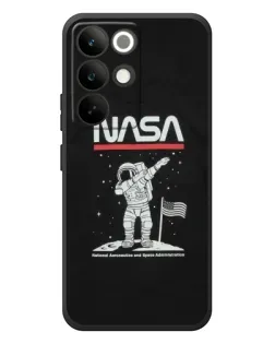 Чехол для Realme C85 Pro с картинкой «NASA — шагаем по Луне»