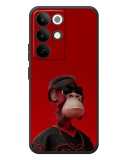 Чехол для Realme C85 Pro с картинкой «Bored Ape в красном»