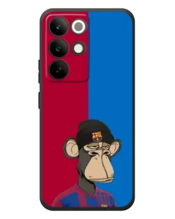 Чехол для Realme C85 Pro с картинкой «Bored Ape — фанат Барсы»