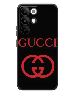 Чехол для Realme C85 Pro с картинкой «Gucci — красный логотип»