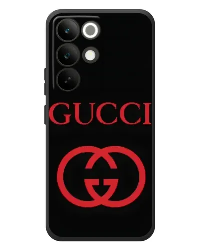 Чехол для Realme C85 Pro с картинкой «Gucci — красный логотип» Чехол для Realme C85 Pro с картинкой «Gucci — красный логотип»