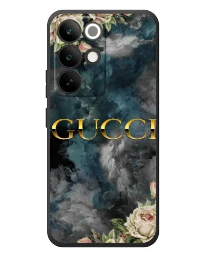Чехол для Realme C85 Pro с картинкой «Абстрактные цветы Gucci» Чехол для Realme C85 Pro с картинкой «Абстрактные цветы Gucci»