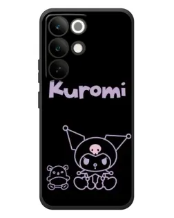 Чехол для Realme C85 Pro с картинкой «Kuromi — черный минимализм»