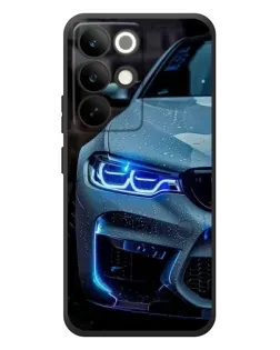 Чехол для Realme C85 Pro с картинкой «Взгляд BMW с синими фарами» Чехол для Realme C85 Pro с картинкой «Взгляд BMW с синими фарами»