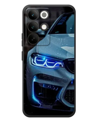 Чехол для Realme C85 Pro с картинкой «Взгляд BMW с синими фарами»