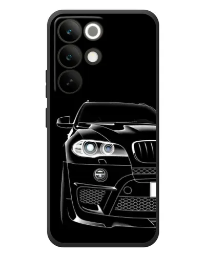 Чехол для Realme C85 Pro с картинкой «Темный силуэт BMW»
