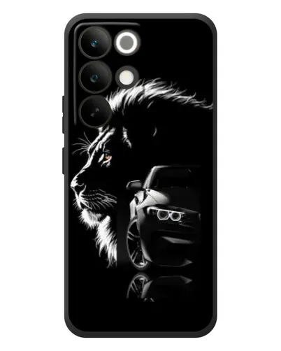 Чехол для Realme C85 Pro с картинкой «BMW и лев»