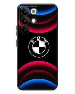 Чехол для Realme C85 Pro с картинкой «Логотип BMW и неоновые дуги» Чехол для Realme C85 Pro с картинкой «Логотип BMW и неоновые дуги»