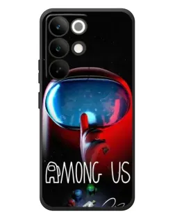 Чехол для Realme C85 Pro с картинкой «Красный импостер — макро»