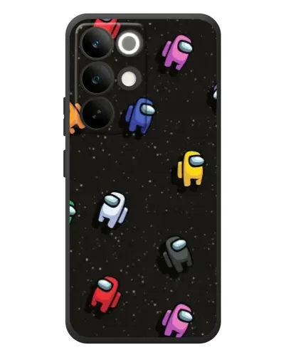 Чехол для Realme C85 Pro с картинкой «Космический паттерн Among Us»