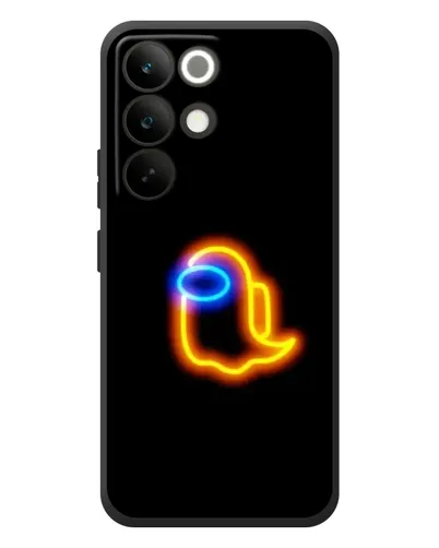 Чехол для Realme C85 Pro с картинкой «Among Us неоновое сияние»