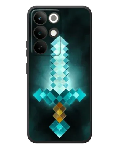 Чехол для Realme C85 Pro с картинкой «Алмазный меч неон»