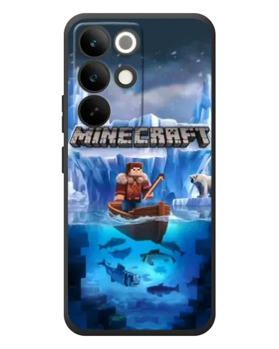 Чехол для Realme C85 Pro с картинкой «Minecraft ледяной мир»