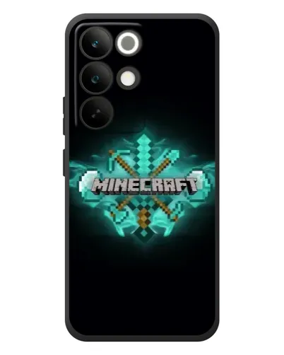 Чехол для Realme C85 Pro с картинкой «Minecraft Diamond лого»