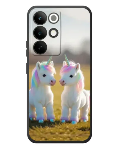 Чохол для Realme C85 Pro з картинкою «Пара єдинорогів» Чохол для Realme C85 Pro з картинкою «Пара єдинорогів»