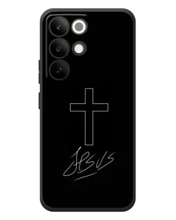 Чехол для Realme C85 Pro с картинкой «Графический крест Jesus» Чехол для Realme C85 Pro с картинкой «Графический крест Jesus»