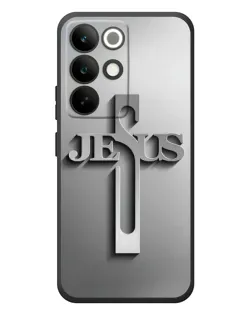 Чехол для Realme C85 Pro с картинкой «Металлический крест Jesus» Чехол для Realme C85 Pro с картинкой «Металлический крест Jesus»