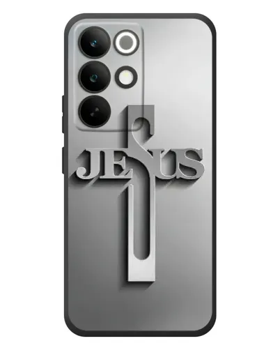 Чехол для Realme C85 Pro с картинкой «Металлический крест Jesus» Чехол для Realme C85 Pro с картинкой «Металлический крест Jesus»