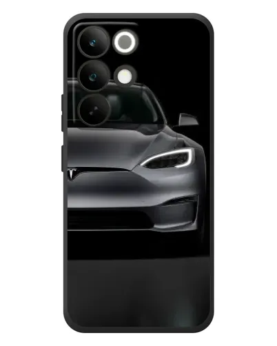 Чехол для Realme C85 Pro с картинкой «Tesla Model S Look»