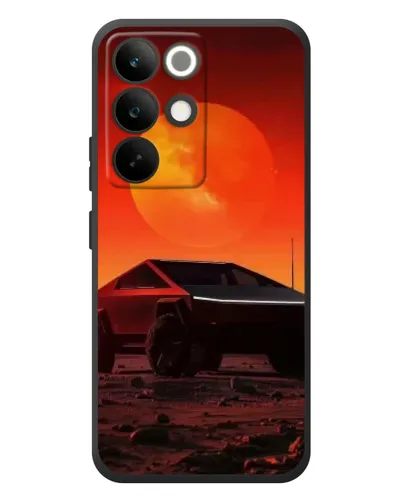 Чехол для Realme C85 Pro с картинкой «Cybertruck на Марсе»
