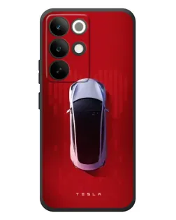 Чехол для Realme C85 Pro с картинкой «Tesla Top View» Чехол для Realme C85 Pro с картинкой «Tesla Top View»