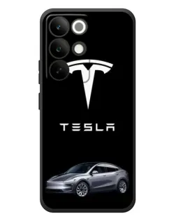 Чехол для Realme C85 Pro с картинкой «Tesla Model Y»