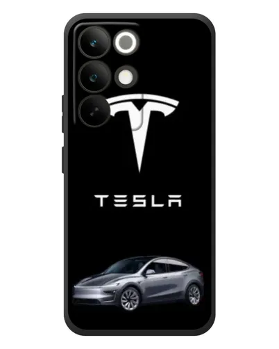 Чехол для Realme C85 Pro с картинкой «Tesla Model Y»