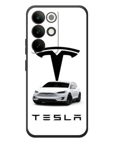 Чехол для Realme C85 Pro с картинкой «Tesla White Style»