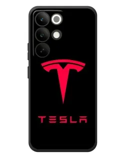 Чехол для Realme C85 Pro с картинкой «Tesla Red Logo»