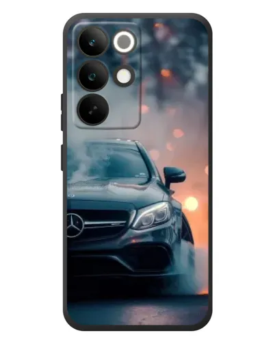 Чехол для Realme C85 Pro с картинкой «Mercedes — ночной город» Чехол для Realme C85 Pro с картинкой «Mercedes — ночной город»