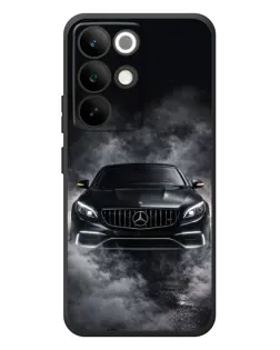 Чехол для Realme C85 Pro с картинкой «Mercedes в дыму»