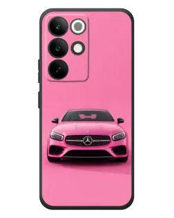 Чехол для Realme C85 Pro с картинкой «Розовый Mercedes AMG»