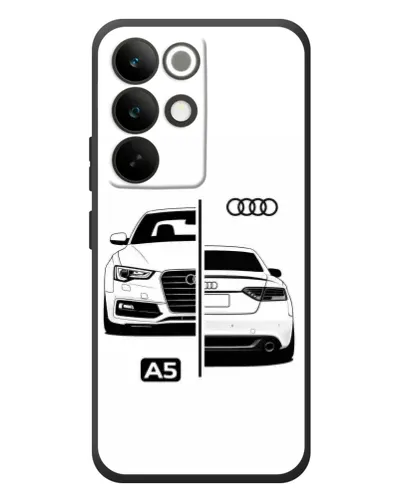 Чехол для Realme C85 Pro с картинкой «Audi — контрастный дизайн»