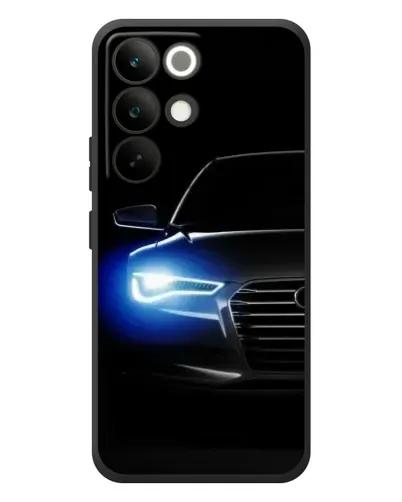 Чехол для Realme C85 Pro с картинкой «Неоновый взгляд Audi»