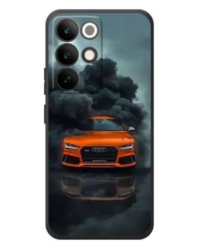 Чехол для Realme C85 Pro с картинкой «Audi в облаках дыма»