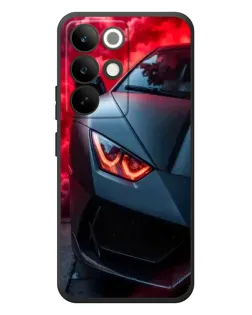 Чехол для Realme C85 Pro с картинкой «Lamborghini красное сияние»